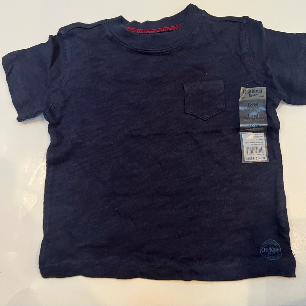 NWT Boy’s OshKosh Short Sleeve Pocket Tee